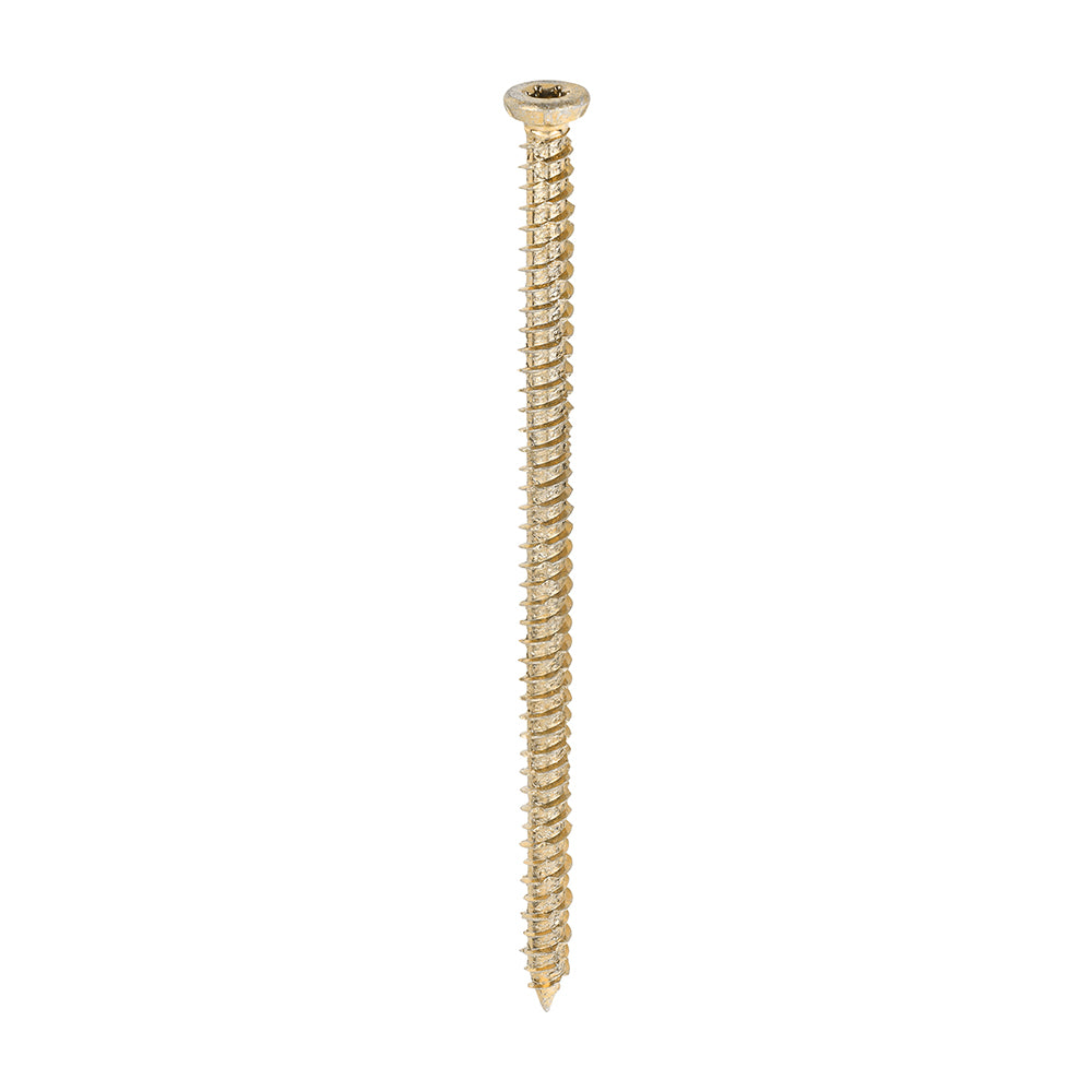 7.5 x 130 Concrete Screws - TX - Flat Countersunk - Yellow