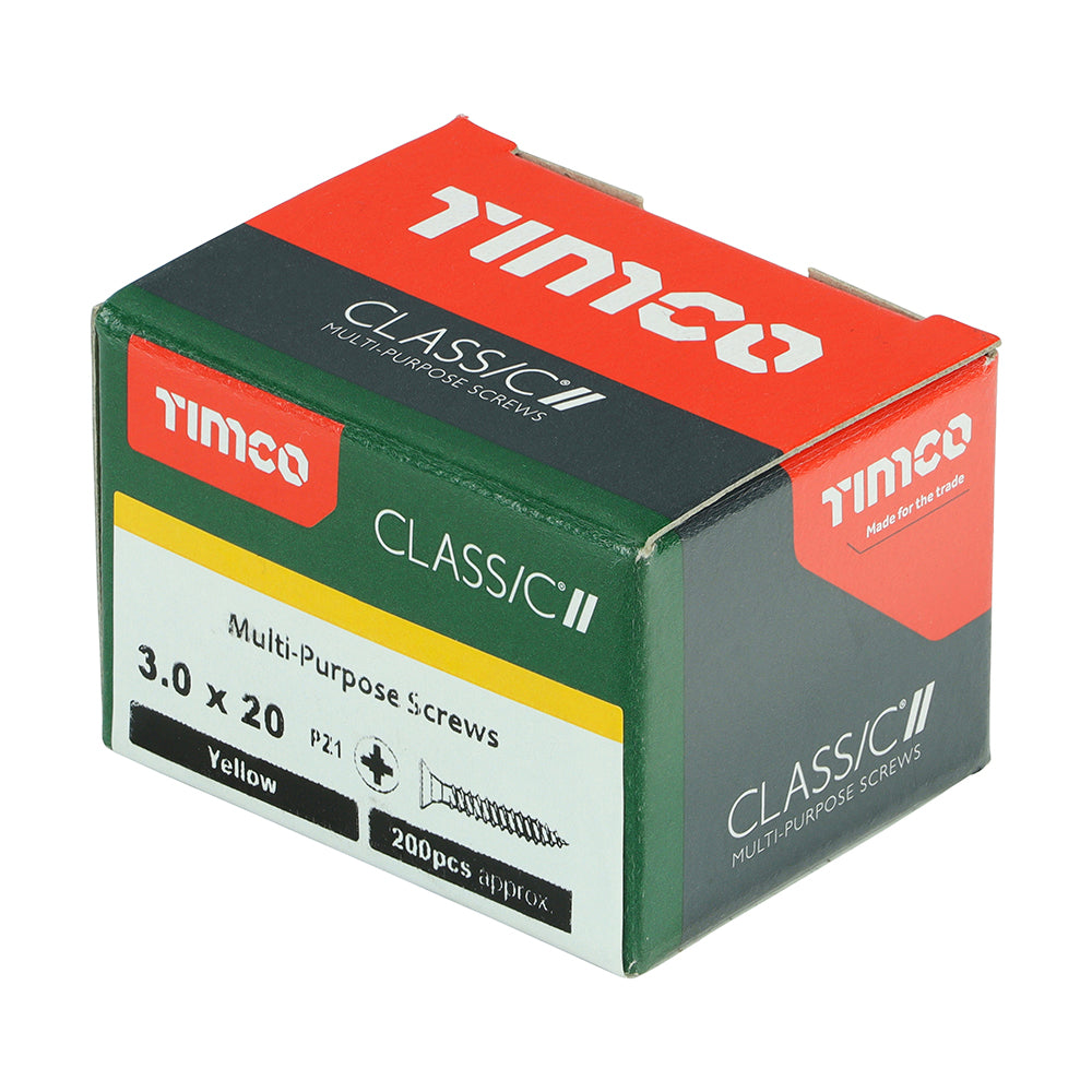 3.0 x 20 Screws 200 Pack