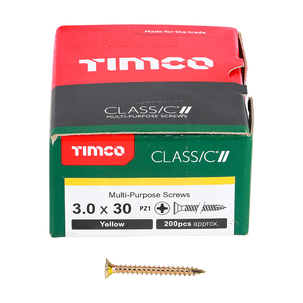 3.0 x 30 Screws 200 Pack