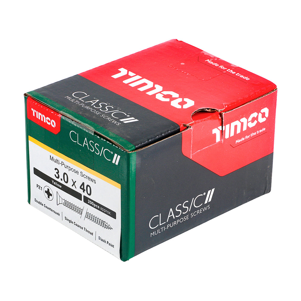 3.0 x 40 Screws 200 Pack
