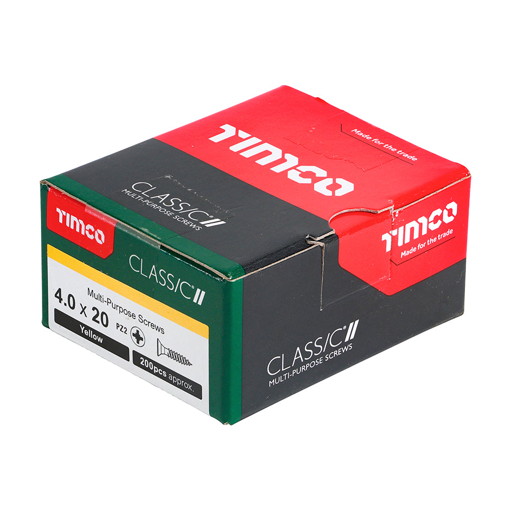 4.0 x 20 Screws 200 Pack