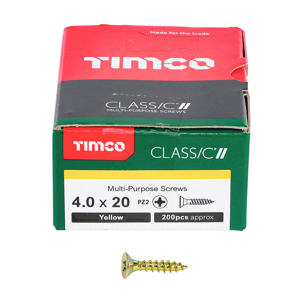 4.0 x 20 Screws 200 Pack