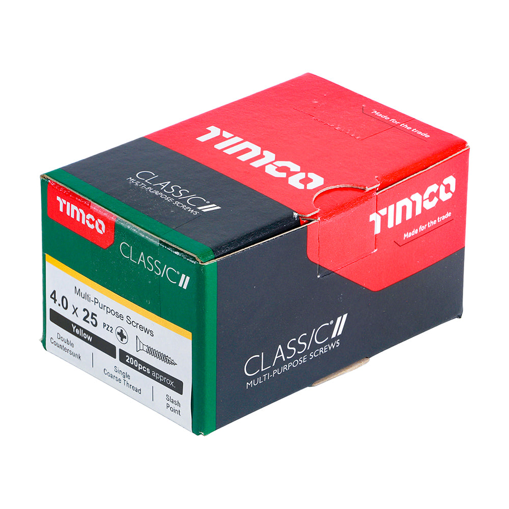 4.0 x 25 Screws 200 Pack