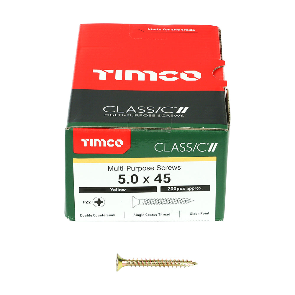 5.0 x 45 Screws 200 Pack