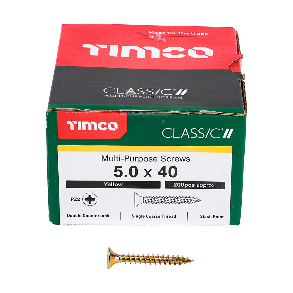 5.0 x 40 Screws 200 Pack
