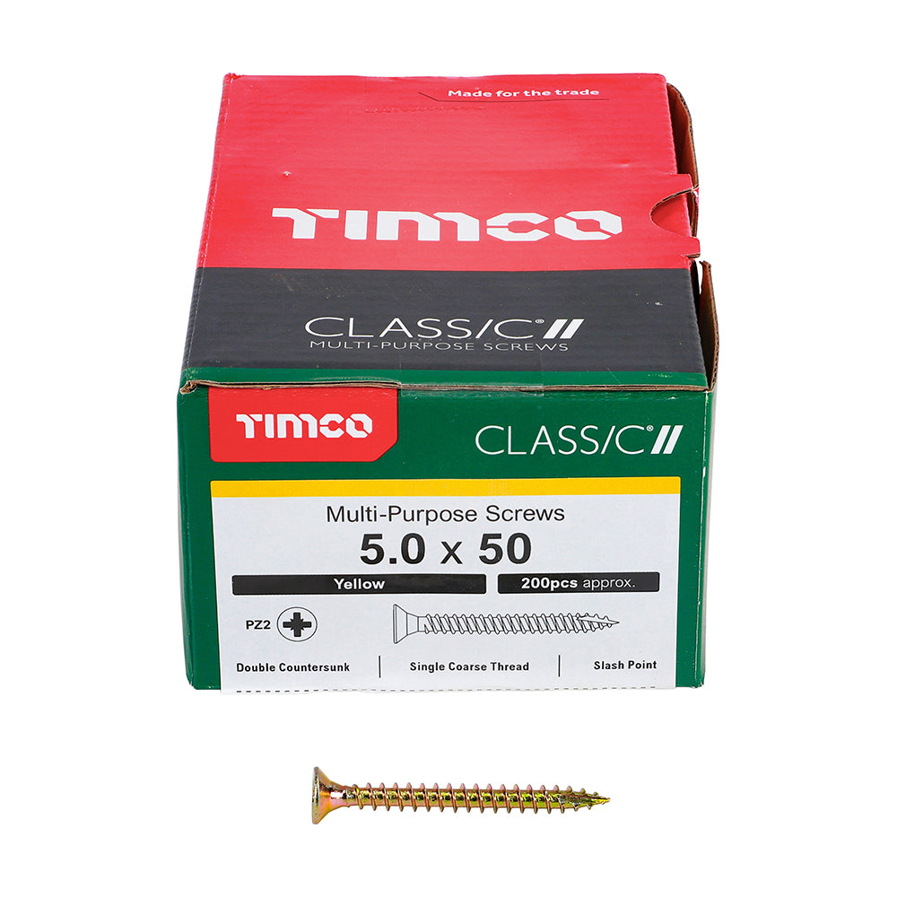 5.0 x 50 Screws 200 Pack