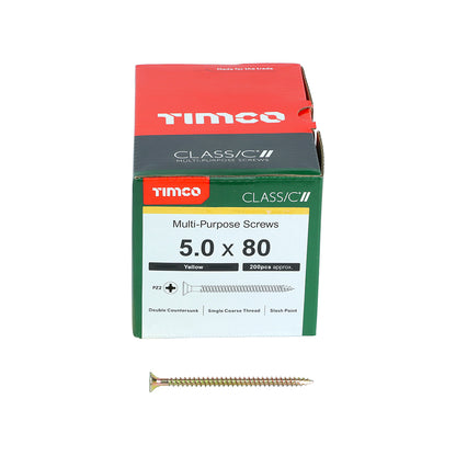 5.0 x 80 Screws 200 Pack