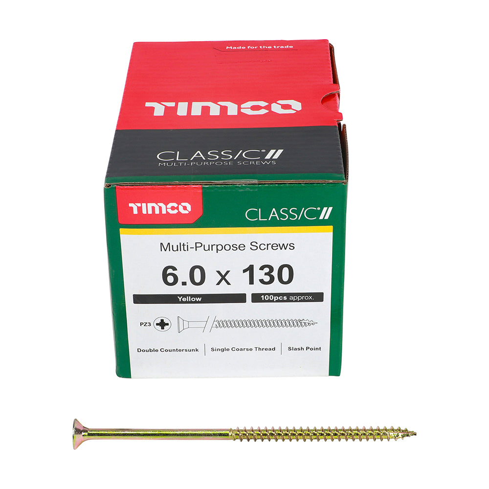 6.0 x 130 Screws 200 Pack